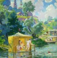 bathing 1921 1 Boris Mikhailovich Kustodiev nude